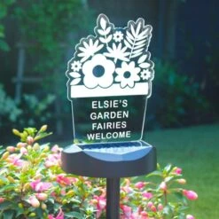 Personalised Plant Pot Outdoor Solar LED Light -Gardens and Outdoors 30878364 alt08