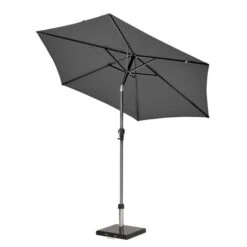 Riva 2.5m Round Parasol With Rome Polished Black Granite Base 15 Riva 2.5m Round Parasol With Rome Polished Black Granite Base -Gardens and Outdoors 30893685 alt01
