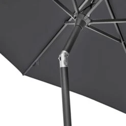 Riva 2.5m Round Parasol With Rome Polished Black Granite Base 16 Riva 2.5m Round Parasol With Rome Polished Black Granite Base -Gardens and Outdoors 30893685 alt02