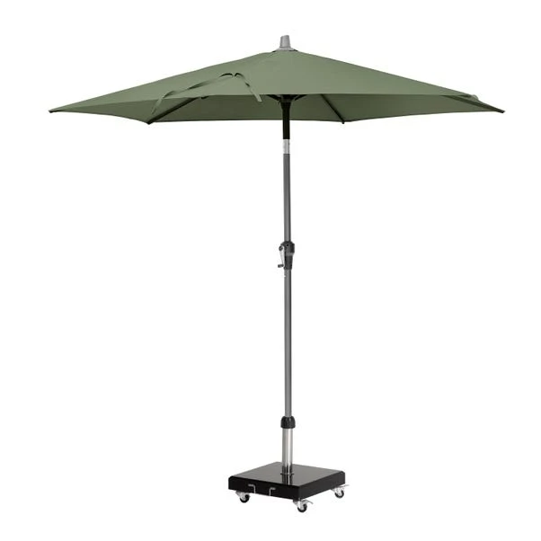 Riva 2.5m Round Parasol With Rome Polished Black Granite Wheeled Parasol Base 8 Riva 2.5m Round Parasol With Rome Polished Black Granite Wheeled Parasol Base - Image 6