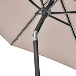 Riva 2.5m Round Parasol With Rome Polished Black Granite Wheeled Parasol Base 13 Riva 2.5m Round Parasol With Rome Polished Black Granite Wheeled Parasol Base -Gardens and Outdoors 30893688 alt03