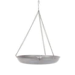Fallen Fruits Grey Metal Hanging Bird Bath -Gardens and Outdoors 30900055 alt02
