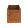 Fallen Fruits Low Rectangular Rust Planter -Gardens and Outdoors 30900102