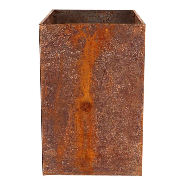 Fallen Fruits High Rectangular Rust Planter 3 Fallen Fruits High Rectangular Rust Planter