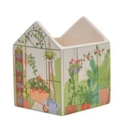 The Cottage Garden Greenhouse Ceramic Plant Pot 8 The Cottage Garden Greenhouse Ceramic Plant Pot -Gardens and Outdoors 30903295 alt02