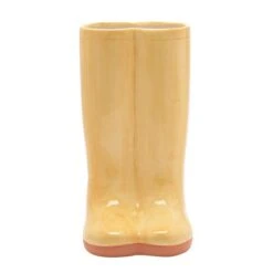 The Cottage Garden Yellow Ceramic Welly Vase 11 The Cottage Garden Yellow Ceramic Welly Vase -Gardens and Outdoors 30903299 alt04