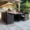 Nevada 6 Seater Cube Dining Set -Gardens and Outdoors 30915715