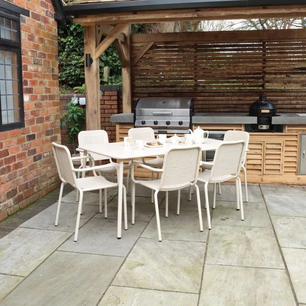 Porto 6 Seater Dining Set With Stacking Chairs 17 Porto 6 Seater Dining Set With Stacking Chairs - Image 15