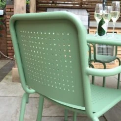 Porto 6 Seater Dining Set With Stacking Chairs 23 Porto 6 Seater Dining Set With Stacking Chairs -Gardens and Outdoors 30915727 alt03