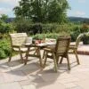 Freya 4 Seater Dining Set -Gardens and Outdoors 30916611