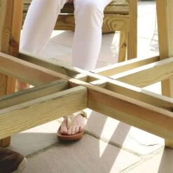 Freya 4 Seater Round Dining Set -Gardens and Outdoors 30916614 alt04