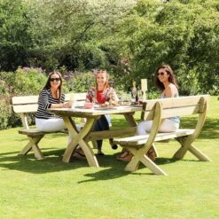 Harriet 6 Seater Dining Set -Gardens and Outdoors 30917490 alt03