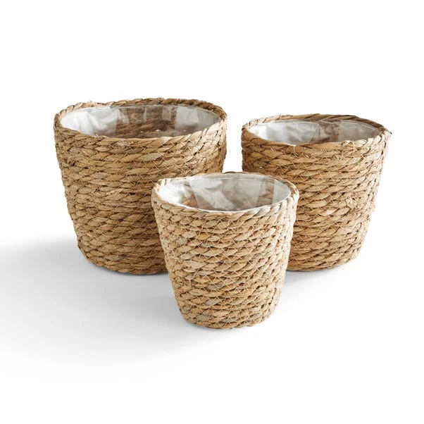Set Of 3 Woven Plant Pots 5 Set Of 3 Woven Plant Pots - Image 3