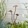 Iron Mushroom Stake -Gardens and Outdoors 30925691