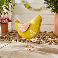 Iron Yellow Chicken Ornament