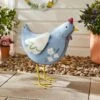 Iron Blue Chicken Ornament -Gardens and Outdoors 30925716