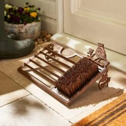 Bird Cast Iron Boot Brush