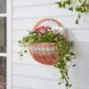 Faux Rattan Half Wall Hanging Basket 2 Faux Rattan Half Wall Hanging Basket -Gardens and Outdoors 30925786