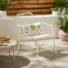 Steel Garden Chair White -Gardens and Outdoors 30926376