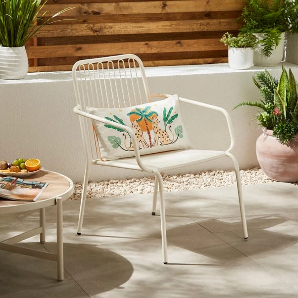 Steel Garden Chair White 3 Steel Garden Chair White