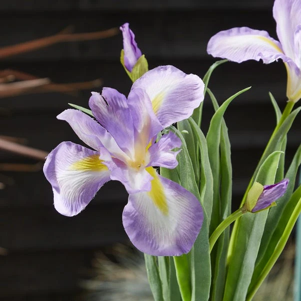 Artificial Iris Flower In Ceramic Plant Pot 4 Artificial Iris Flower In Ceramic Plant Pot - Image 2
