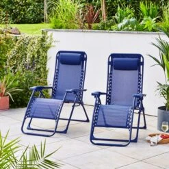 Set Of 2 Helsinki Loungers -Gardens and Outdoors 30927258 alt03