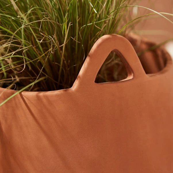 Terracotta Basket Plant Pot 4 Terracotta Basket Plant Pot - Image 2