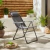 Helsinki Charcoal Garden Chair 2 Helsinki Charcoal Garden Chair -Gardens and Outdoors 30931608
