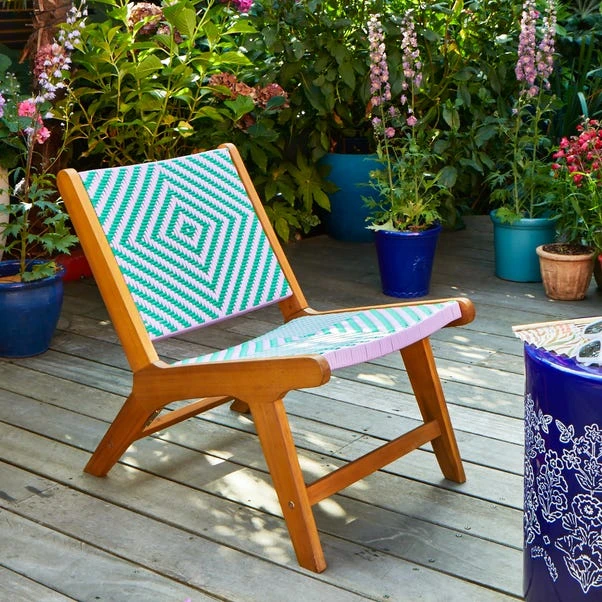 Sophie Robinson Jade & Lilac Pavilion Deck Chair 3 Sophie Robinson Jade & Lilac Pavilion Deck Chair