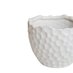 Kew Botanical White Textured Plant Pot -Gardens and Outdoors 30937023 alt02