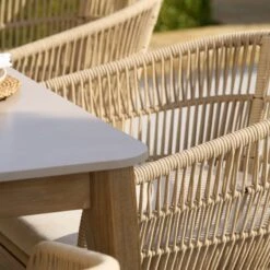 Pacific Lifestyle Moeven Outdoor 6 Seater Dining Set -Gardens and Outdoors 30984357 alt04