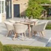 Pacific Lifestyle Cabon Outdoor 6 Seater Dining Set -Gardens and Outdoors 30984372