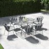 Pacific Lifestyle Elegance Rectangular 6 Seater Dining Set With Cushions -Gardens and Outdoors 30984380