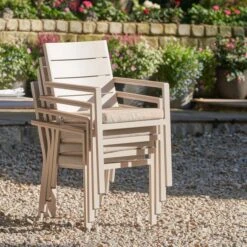 Pacific Lifestyle Aruba Outdoor 4 Seater Dining Set -Gardens and Outdoors 30984387 alt04