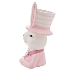 Eggs-traordinary Gift Co. Bunny In Top Hat Plant Pot -Gardens and Outdoors 30984550 alt02