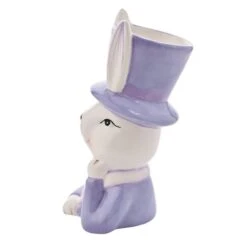 Eggs-traordinary Gift Co. Bunny In Top Hat Plant Pot -Gardens and Outdoors 30984638 alt02