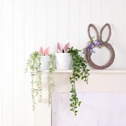 Eggs-traordinary Gift Co. Flocked Bunny Ears Plant Pot