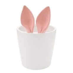 Eggs-traordinary Gift Co. Flocked Bunny Ears Plant Pot 14 Eggs-traordinary Gift Co. Flocked Bunny Ears Plant Pot -Gardens and Outdoors 30984648 alt03