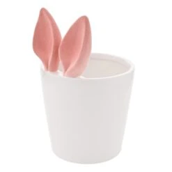 Eggs-traordinary Gift Co. Flocked Bunny Ears Plant Pot 15 Eggs-traordinary Gift Co. Flocked Bunny Ears Plant Pot -Gardens and Outdoors 30984648 alt04