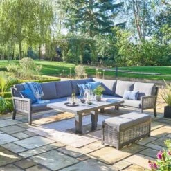 Langham Large Comfort Outdoor Corner Set -Gardens and Outdoors 30987804 alt02