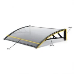 Greenhurst 1m Door Canopy 12 Greenhurst 1m Door Canopy -Gardens and Outdoors 30988970 alt01